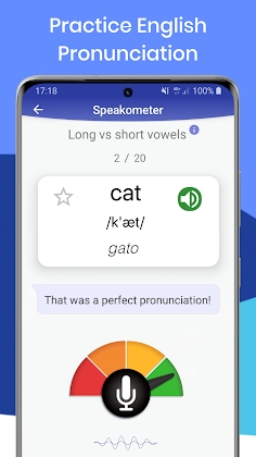 Speakometer - English Pronunciation & Accent Coach Mod Apk