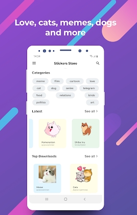Download Stickers store - Sticker for WhatsApp and Telegram Mod Apk