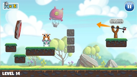 Download Slingshot Ace : shoot the animal Mod Apk