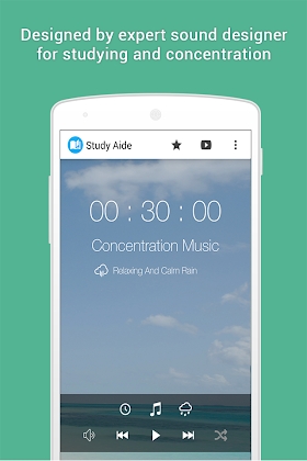 Study Aide : Concentration,Rain,Calm,Piano Music Mod Apk