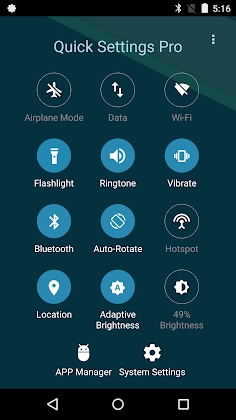 Super Quick Settings Pro Mod Apk