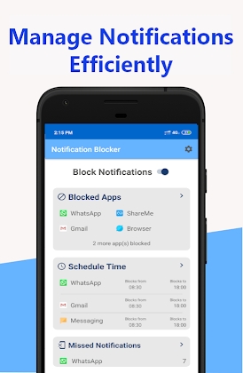 Notification Blocker, Scheduler and Manager Mod Apk