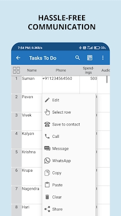 Table Notes - Pocket database & spreadsheet editor Mod Apk