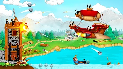 Download The Catapult: Castle Clash with Stickman Pirates Mod Apk