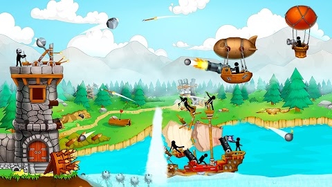 The Catapult: Castle Clash with Stickman Pirates Mod Apk