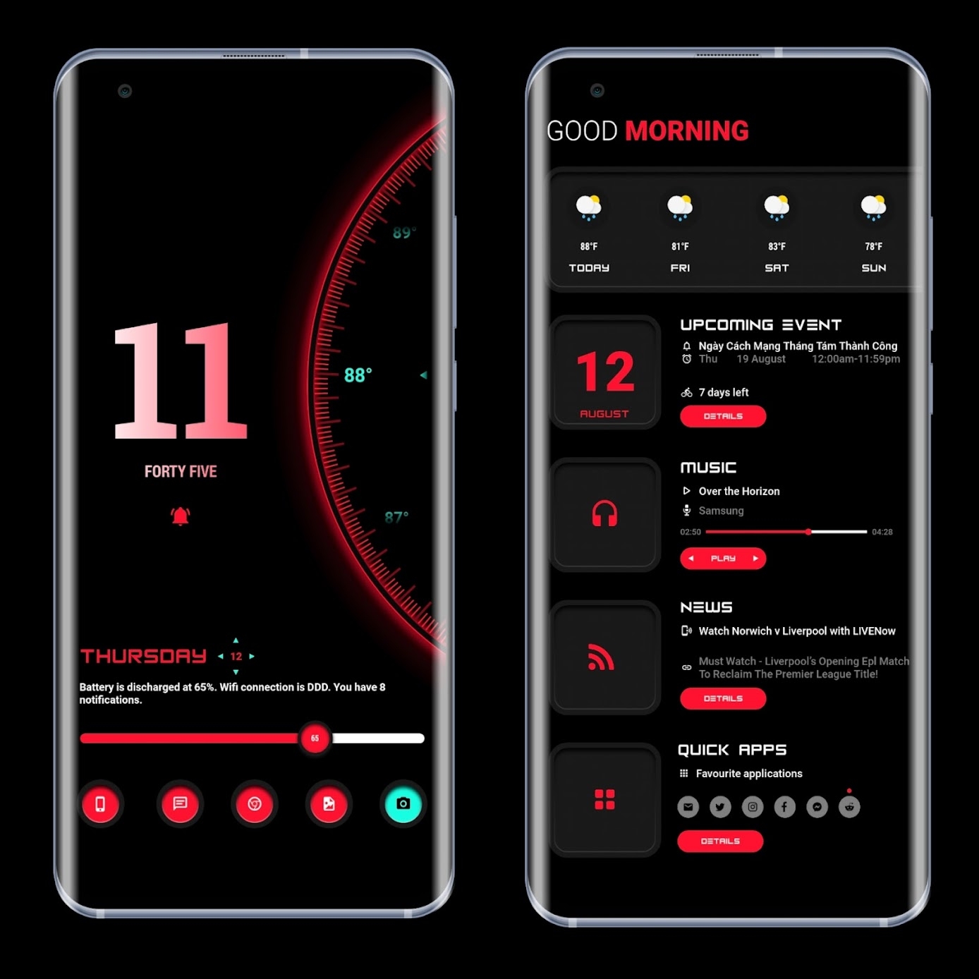 Download Theme Hub for KLWP Vol 1 Mod Apk