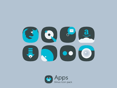 Timus: Rounded Dark Icon Pack Mod Apk