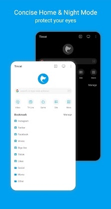 Tincat Browser m3u8 mpd live Mod Apk