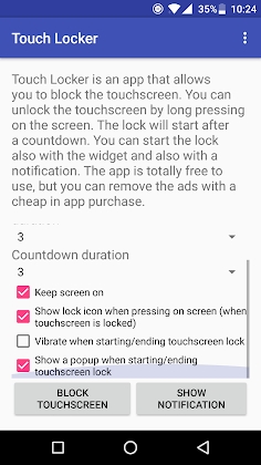 Download Touch Locker - touch lock app Mod Apk