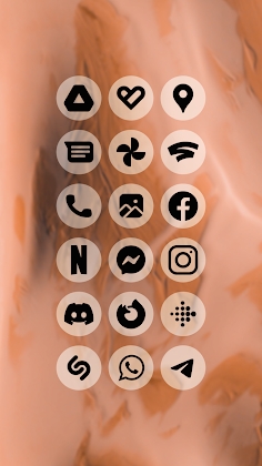 Transparent Black - Icon Pack Mod Apk