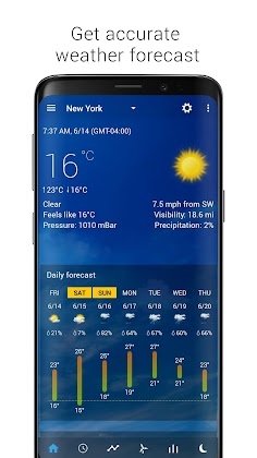 Download Transparent clock weather Pro Mod Apk