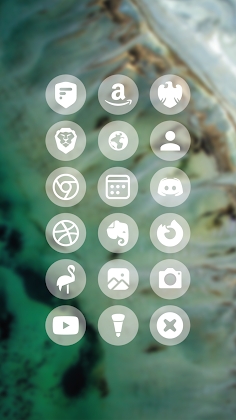 Transparent White - Icon Pack Mod Apk