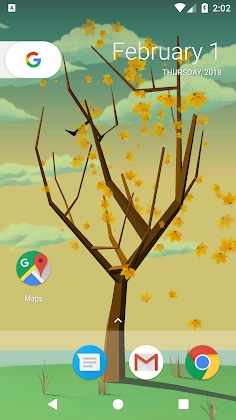 Download Tree With Falling Leaves Live Wallpaper - FREE Mod Apk