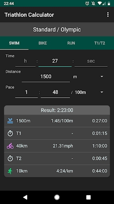 Download Triathlon Calculator: Pace for Swim/Bike/Run Mod Apk