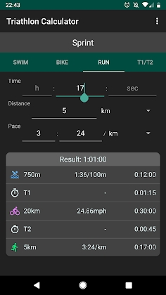 Triathlon Calculator: Pace for Swim/Bike/Run Mod Apk