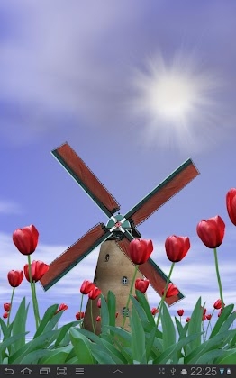 Tulip Windmill Live Wallpaper Mod Apk