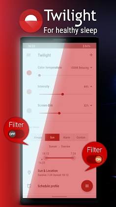 Twilight: Blue light filter Mod Apk