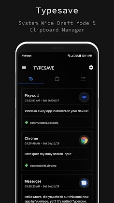 Typesave - System Draft Mode & Clipboard Manager Mod Apk