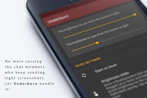 Underburn - Dynamic Content Aware Brightness Mod Apk