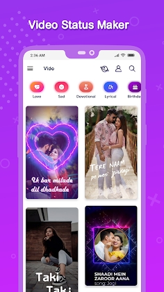 Vido : Lyrical Video Status Maker Mod Apk