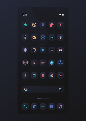 Download Viola Dark Icon Pack Mod Apk