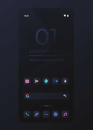 Viola Dark Icon Pack Mod Apk