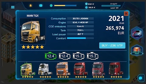 Download Virtual Truck Manager 2 Tycoon trucking company Mod Apk