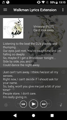 Walkman Lyrics Extension Mod Apk