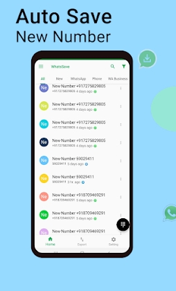 WhatsSave: Auto Save Number, Export WhatsApp Cont. Mod Apk