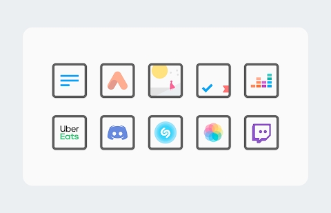 Download White Sweet Edge - Icon Pack Mod Apk