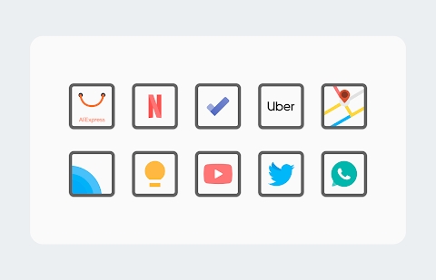 White Sweet Edge - Icon Pack Mod Apk
