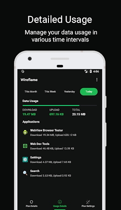 Download Wireflame - Data Usage Monitor, Data Manager Mod Apk