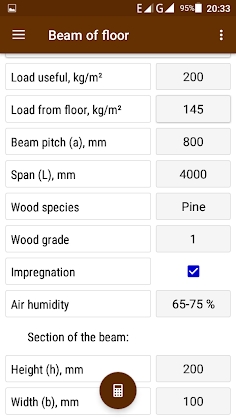 Download Wooden beam. Calculation of strength Mod Apk