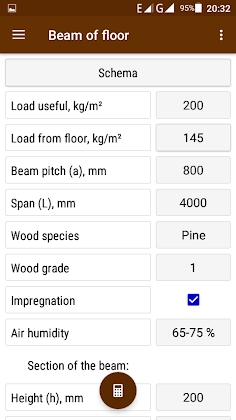 Wooden beam. Calculation of strength Mod Apk