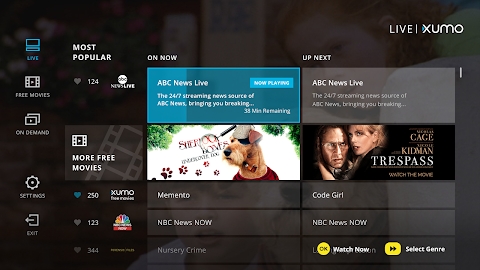 XUMO for Android TV: Free TV shows & Movies Mod Apk