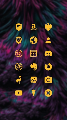 Yellow Minimal - Icon Pack Mod Apk