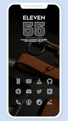 Download Zee White Icon Pack Mod Apk