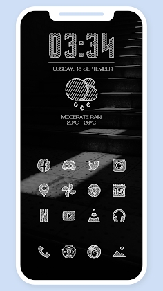 Zee White Icon Pack Mod Apk