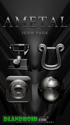 AMETAL Dark Icon Pack Apk