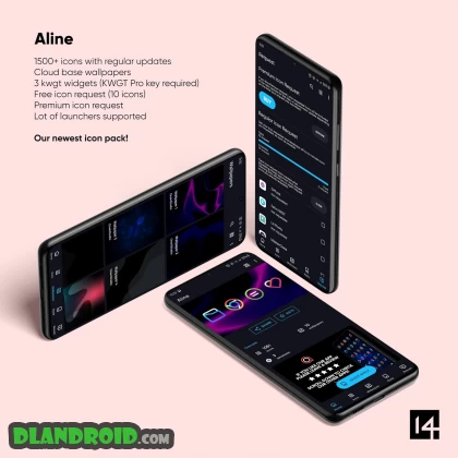 Aline Icon Pack - linear gradient icons Apk