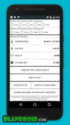 Battery Full Alarm and Battery Low Alarm - No Ads Apk Full