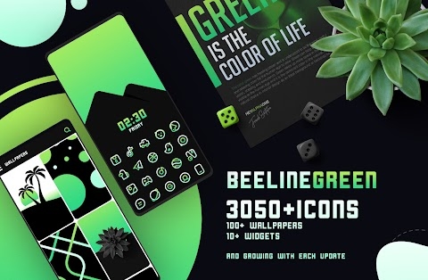 BeeLine Green Iconpack Apk