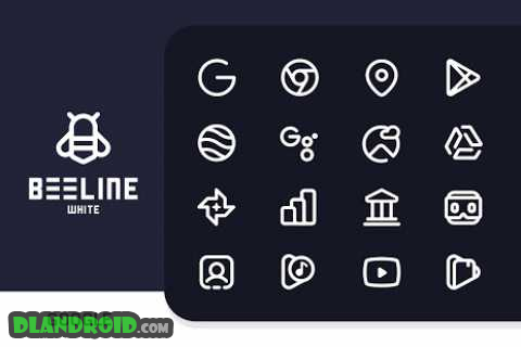 BeeLine White Iconpack Apk