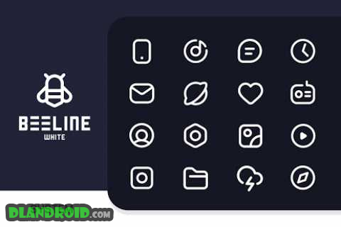 BeeLine White Iconpack Apk