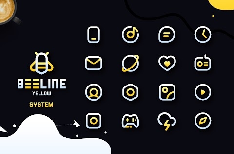 BeeLine Yellow IconPack Apk