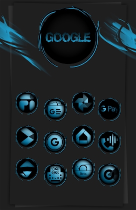 Black Army Sapphire Icon Pack Apk