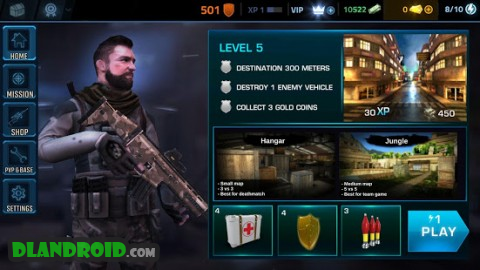 Black Battlefield Ops: Gunship Sniper Shooting Apk Mod