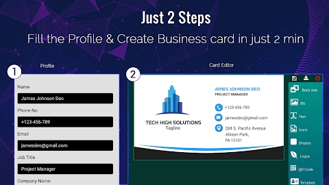Business Card Maker, Visiting Apk