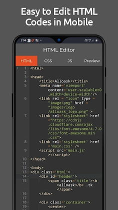 Code Editor - C, Python, HTML Apk