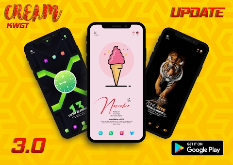Cream KWGT Apk